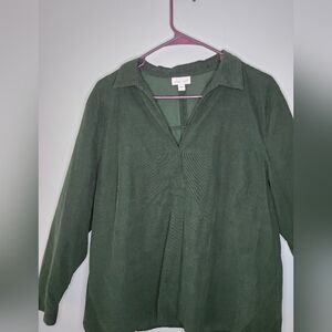 J. Jill Dark Green Blouse